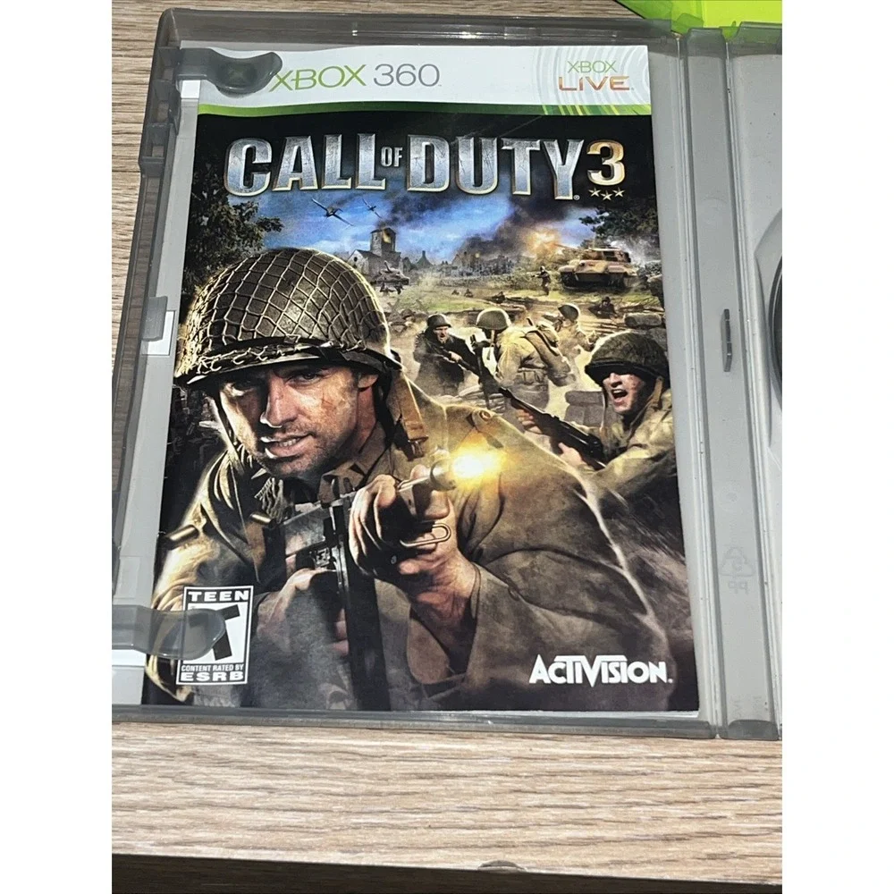 Call of Duty Xbox 360 Lot Of 4 Black Ops 1 Call Of Duty 3 World At War MW3 Set